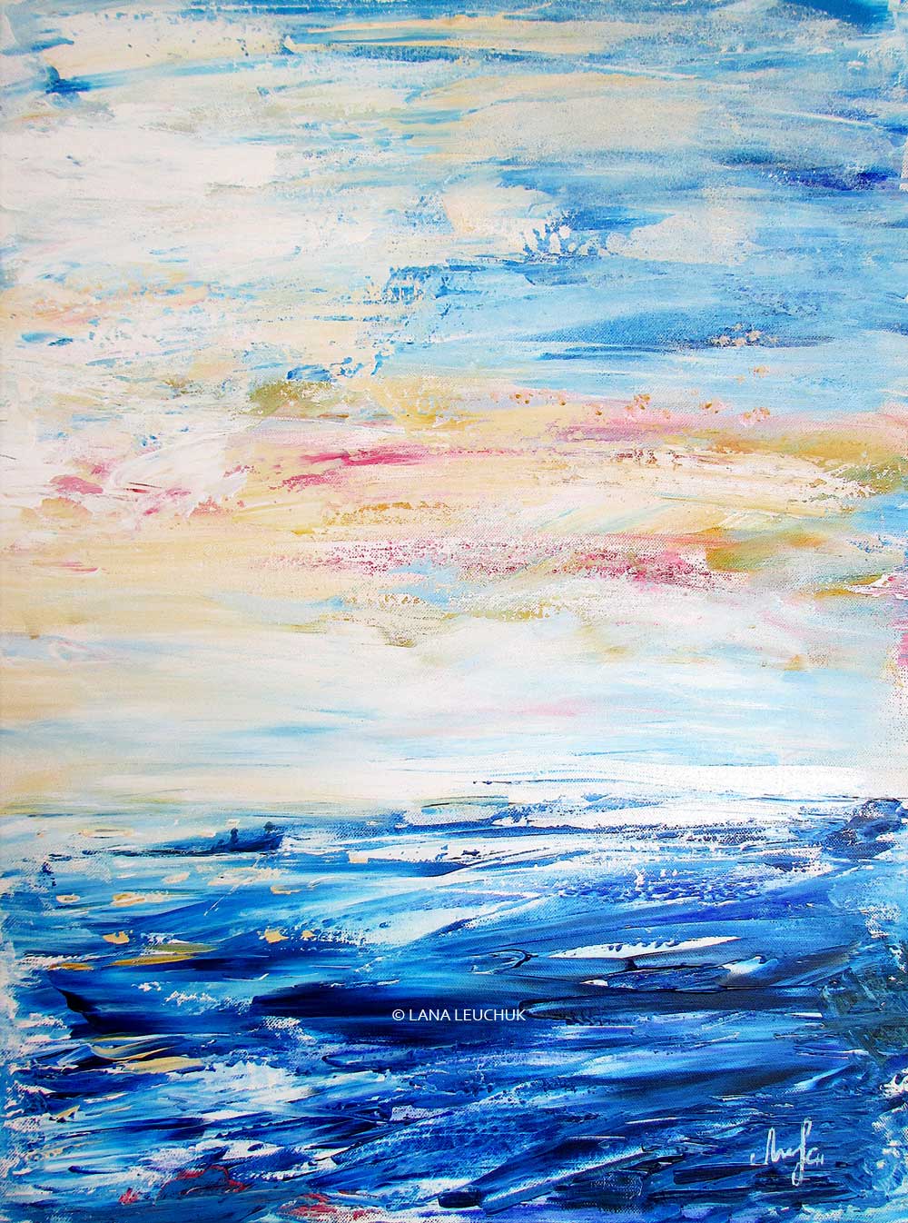 Cooling-dip-in-the-archipelago-art-by-Lana-Leuchuk-acrylic-painting