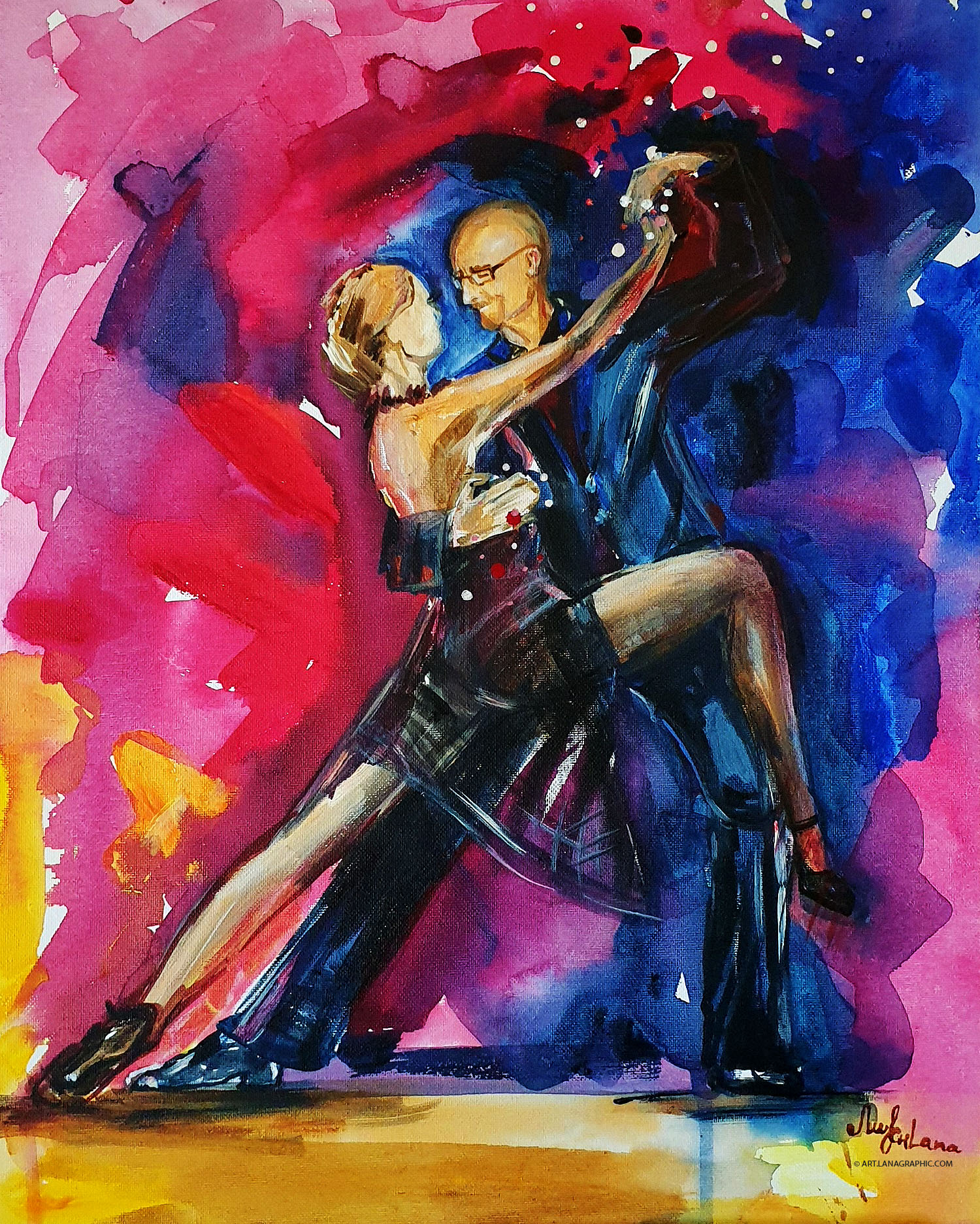 Dancing Ola-painting-by-Lana Leuchuk